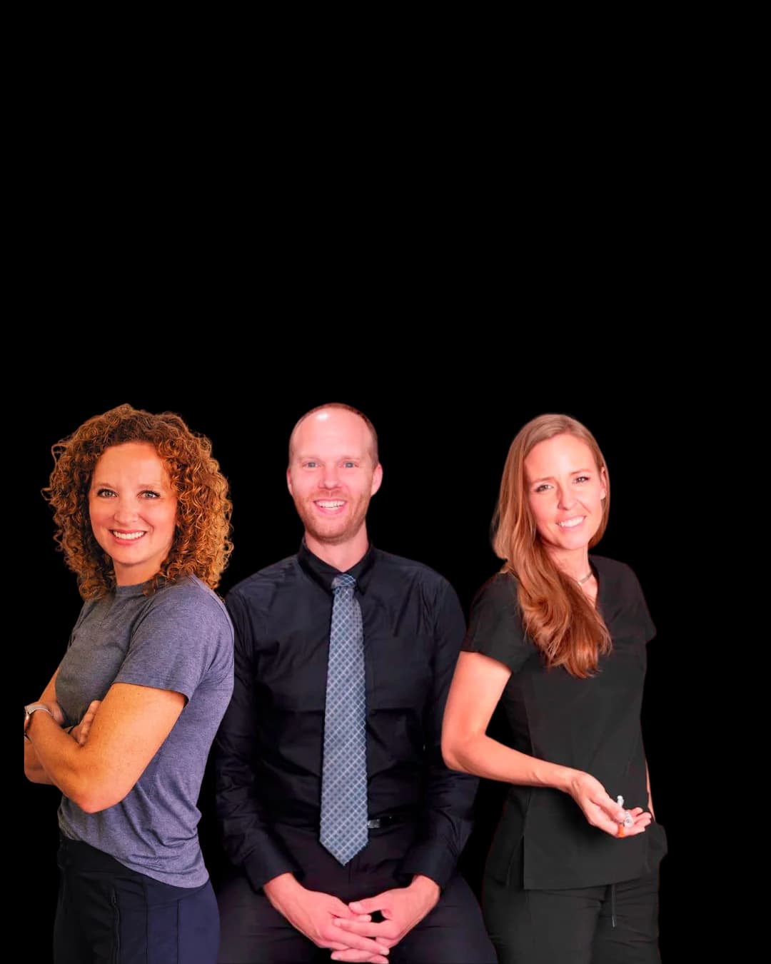 Tabby Miller, Dr. Ryan, and Jeni
