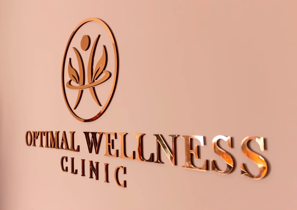 Optimal Wellness Clinic sign at the Mason, Ohio location